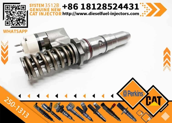 Excavator Parts Common Rail Diesel Fuel Injector 250-1313 2501313 Injector for CAT C12 3516B 3512B Construction Machinery Parts
